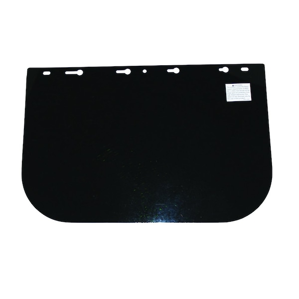 Sellstrom 390 Premium Series Single Crown Face Shields Window, Acetate, 8 in x 12 in x .060 in, Uncoated, Shade 5 IR S35050 - main